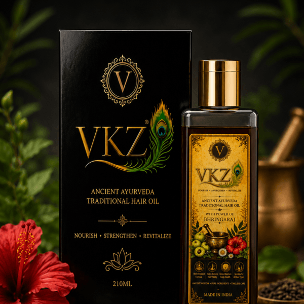 VKZ Ancient Ayurvedic Hair Oil for traditional hair care