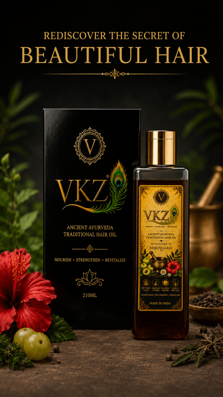 VKZ Ancient Ayurvedic Hair Oil for traditional hair care
